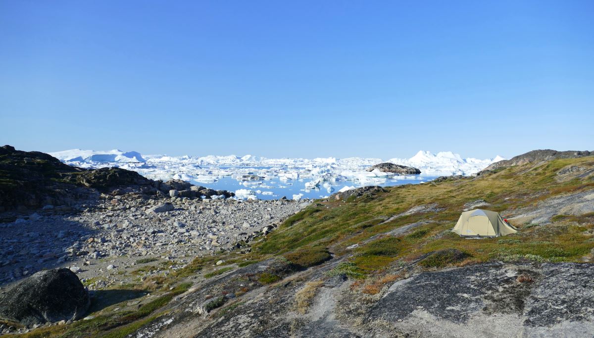 Grönland-Ilullissat-Eisfjord-Zelt